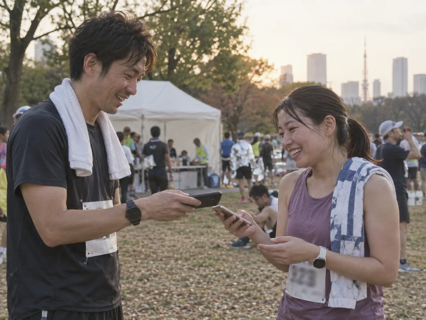 イベント終了後、スマホで招待リンクを交換する