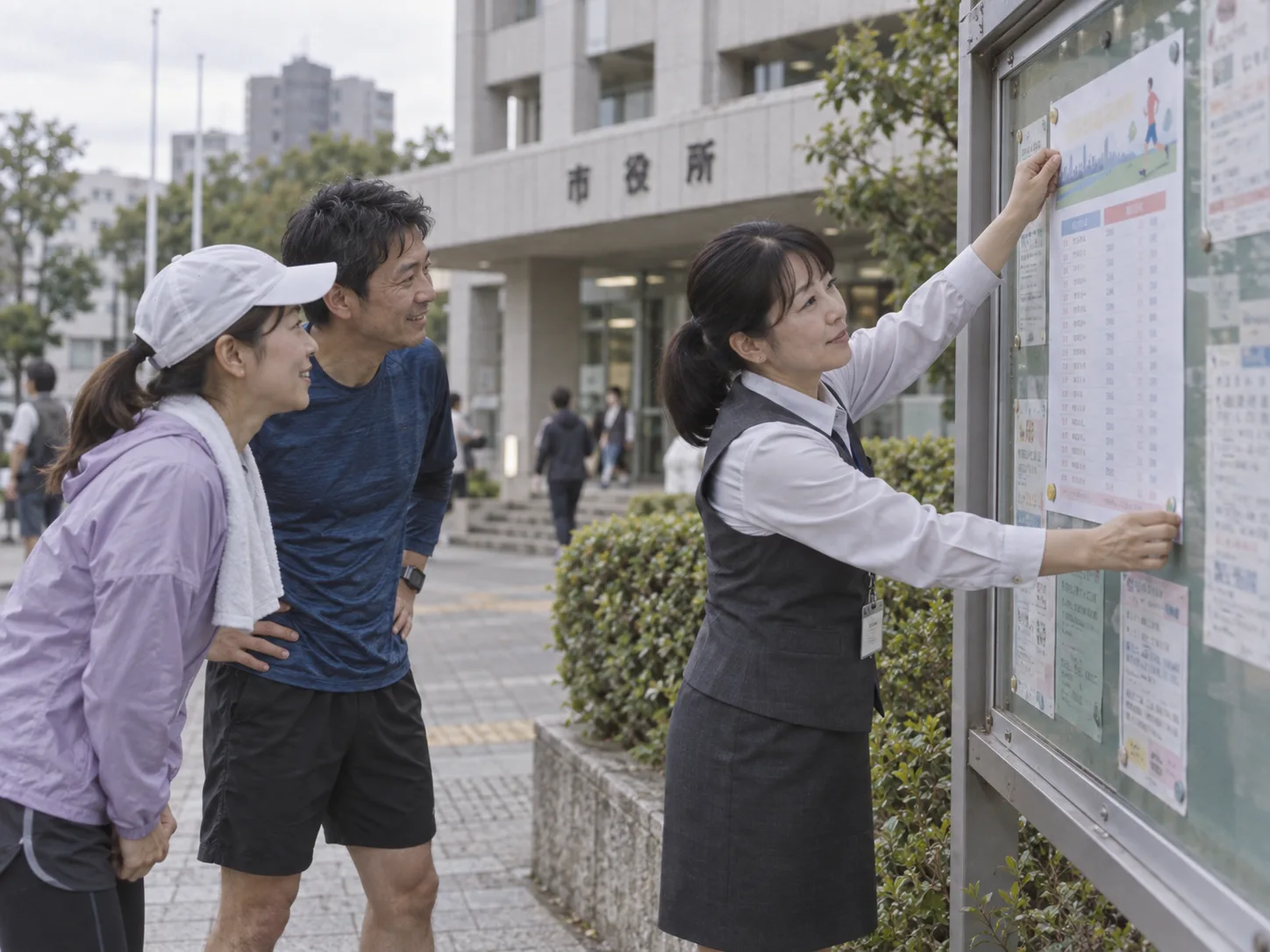 広報誌の紙面に載った Town League の順位表
